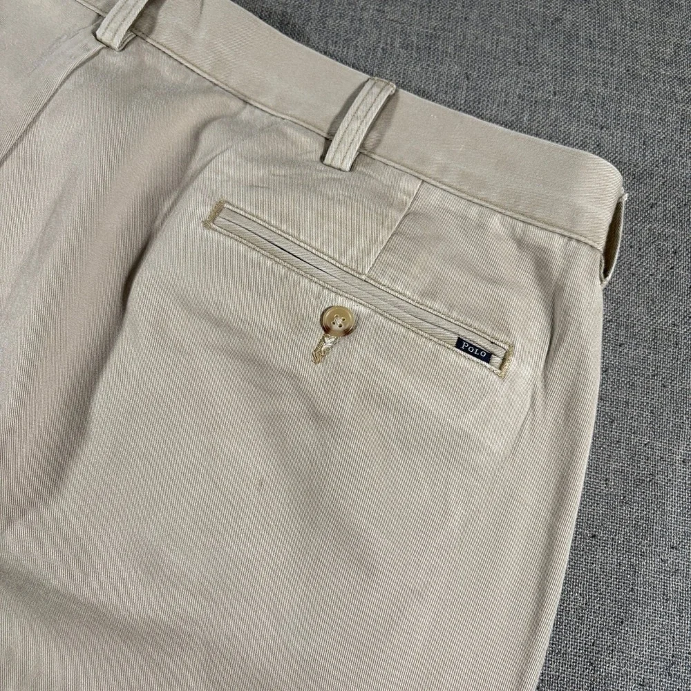 Polo Ralph Lauren Chino Pants Mens 42/30 Tan Classic Fit Straight Leg Twill